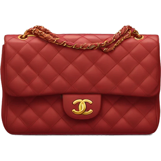 Chanel classic flap bag red emoji