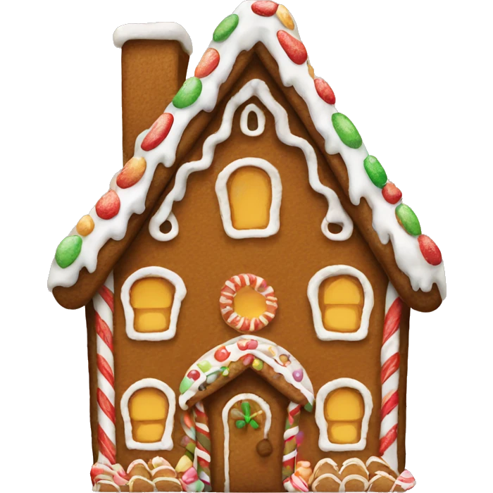 Gingerbread house emoji