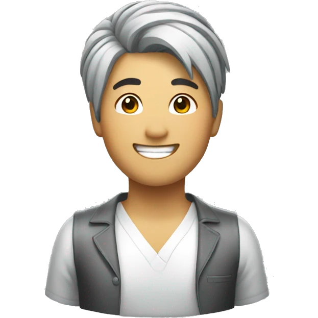hairdresser asian smile emoji