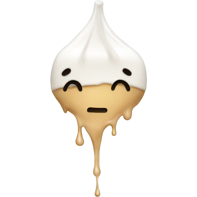 Milk drips emoji