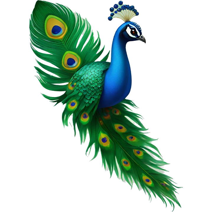 Peacock feather Krishna emoji