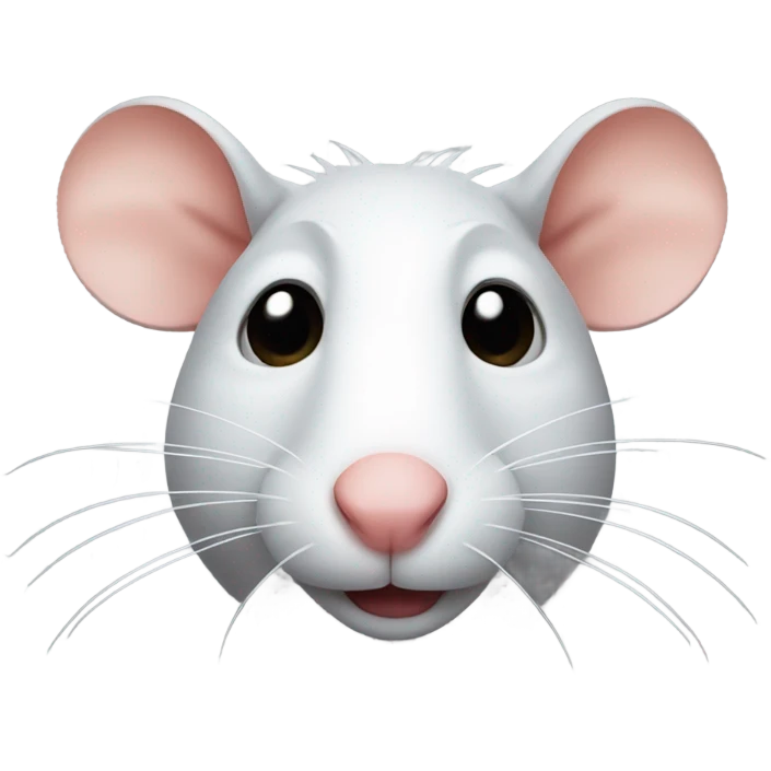 rat with a cut off ear emoji
