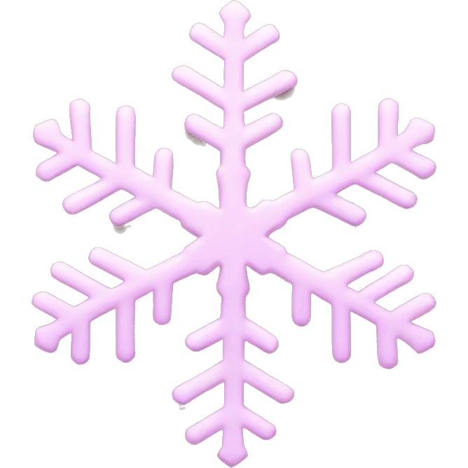 pastel pink snowflake  emoji