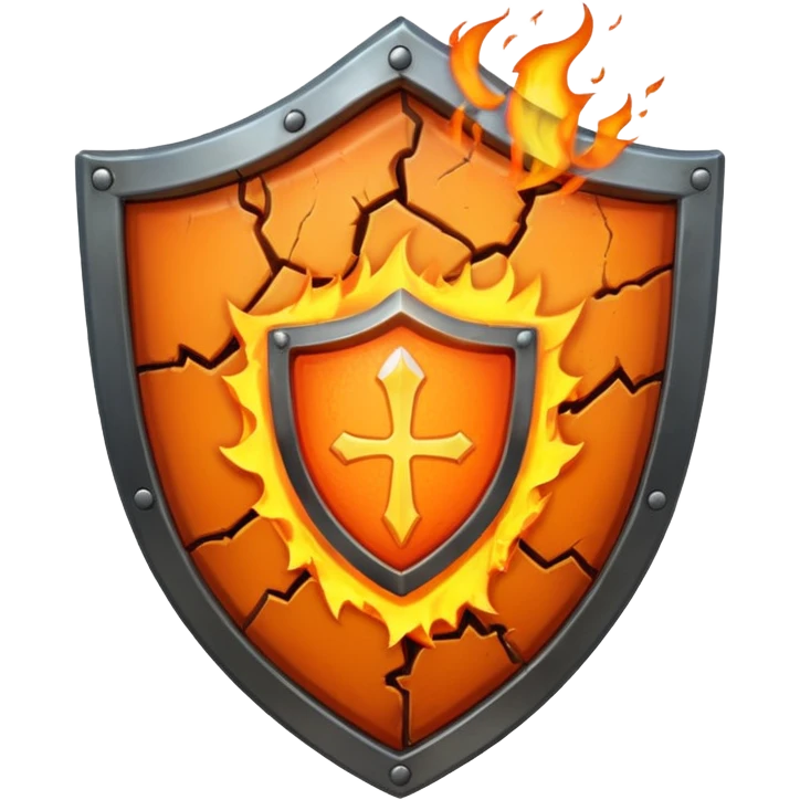burning shield emoji