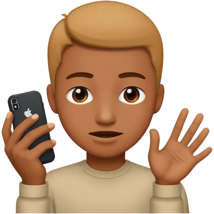 Make a person doing the 67 meme emoji