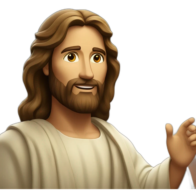 Jesus Cristo irradiando luz ao planeta Terra emoji