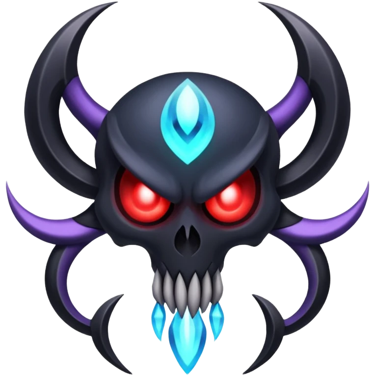 Gothic evil Duskull-Darkrai-Lunala-Dhelmise-fusion emoji