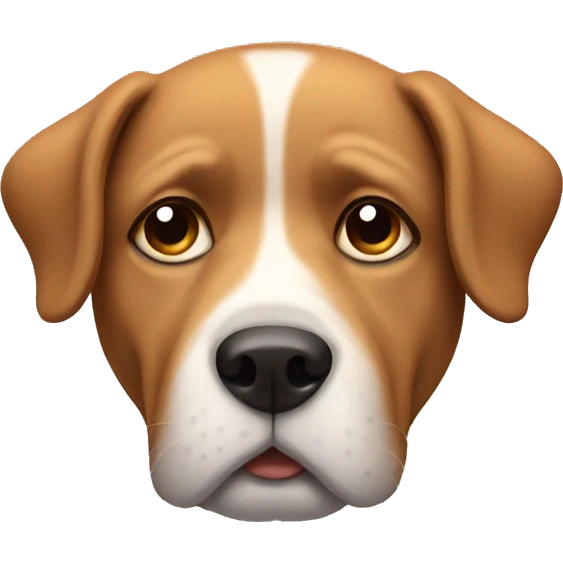Tired dog emoji