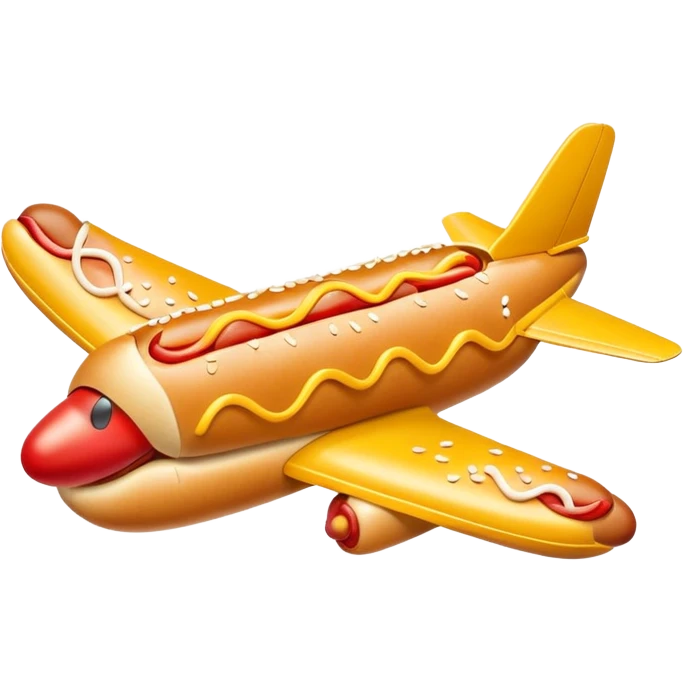 hotdog plane emoji