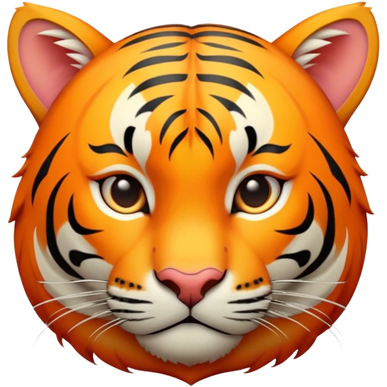 Peach with tiger stripes emoji