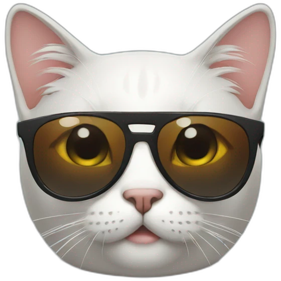 Cat with sunglasses emoji