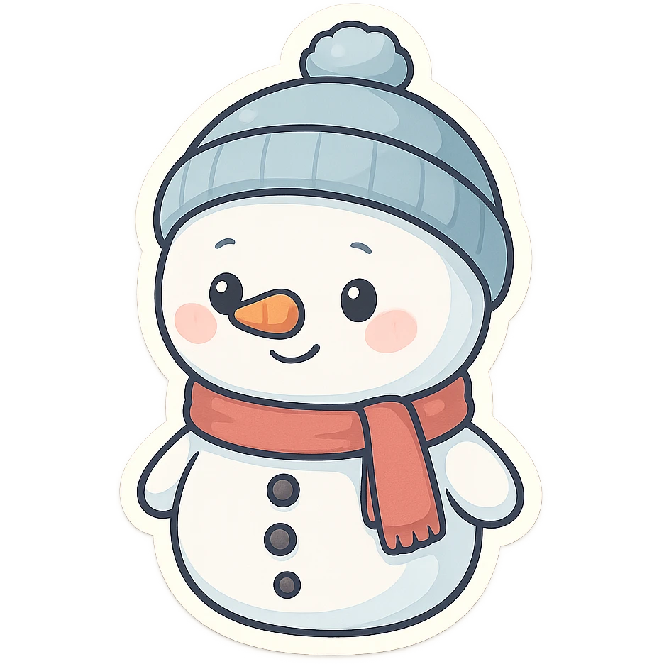 一个可爱的小雪人 emoji