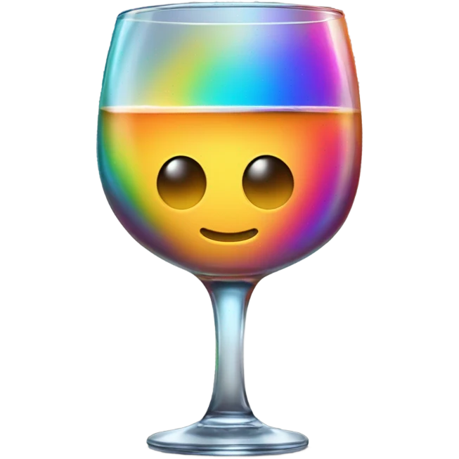 rainbow whiskey emoji