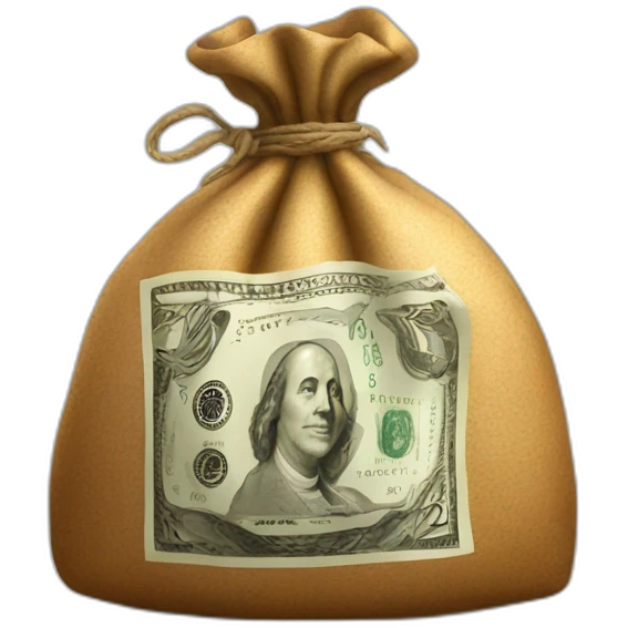 money bag dollars emoji