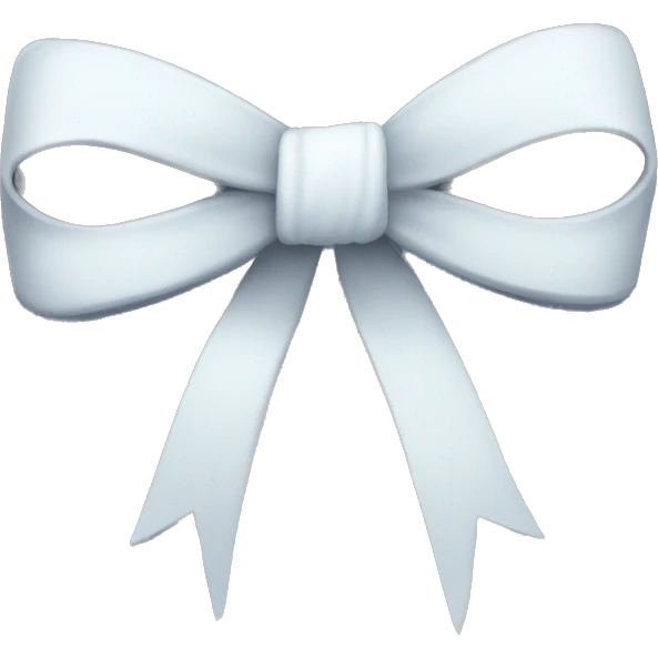 Snowy bow emoji