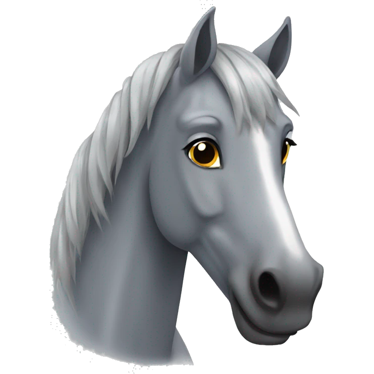 Grey horse emoji