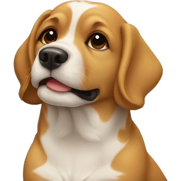 dog giving a kiss emoji