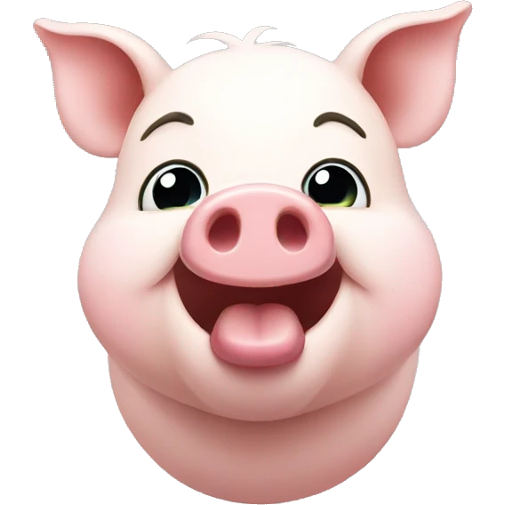 Happy piggy emoji