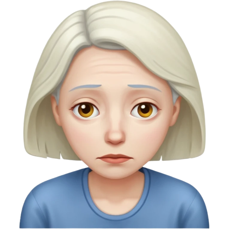 Woman over with life emoji