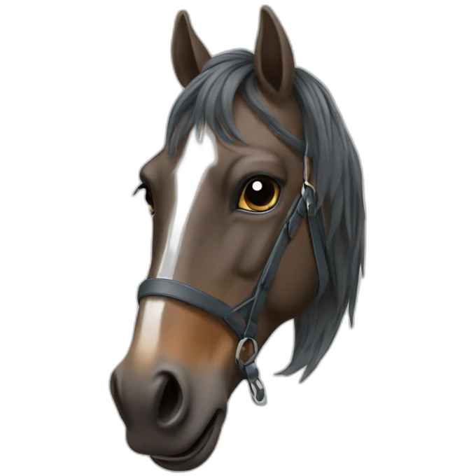 Cheval qui fume emoji