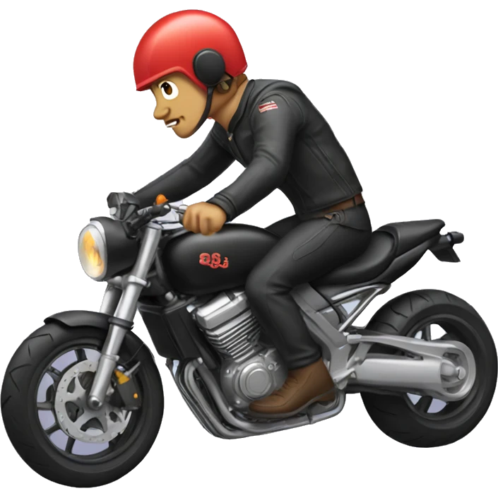 Motorcycle on one wheel  emoji