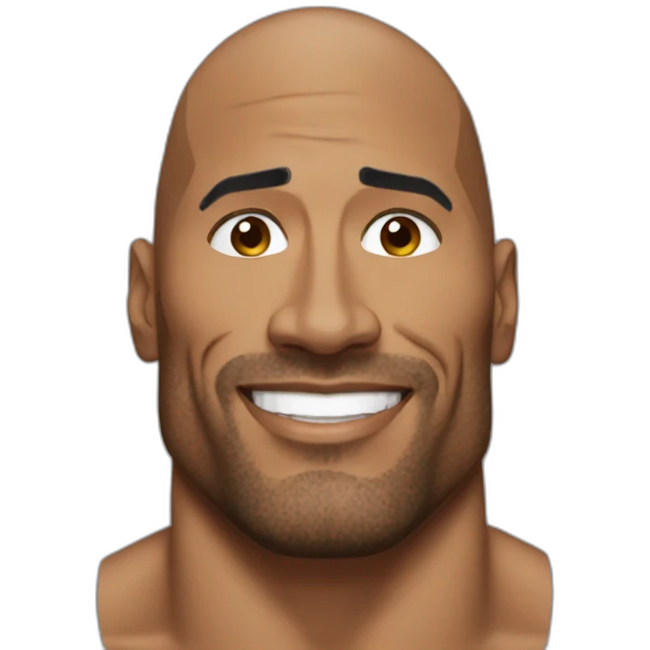 Dwayne Johnson emoji