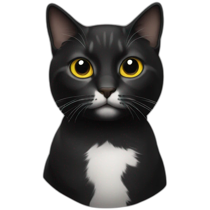Cat black emoji