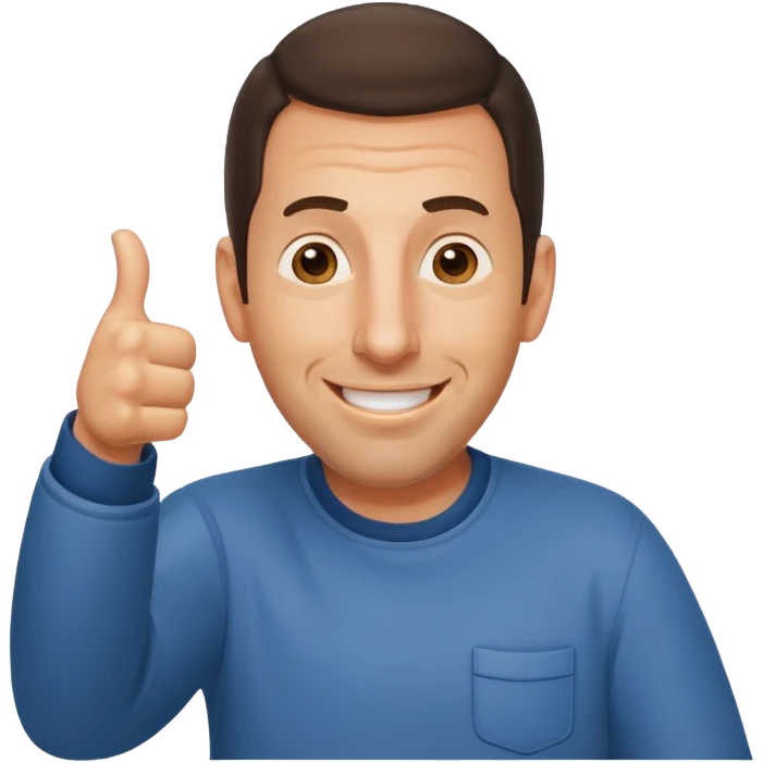 Adam Sandler, giving two thumbs up emoji
