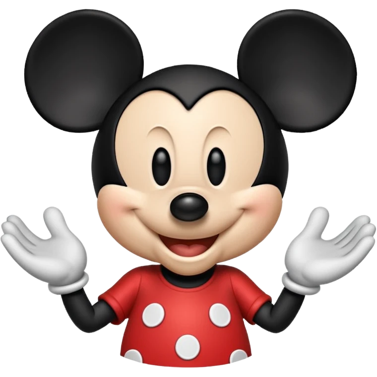 Mickey feliz brincando emoji