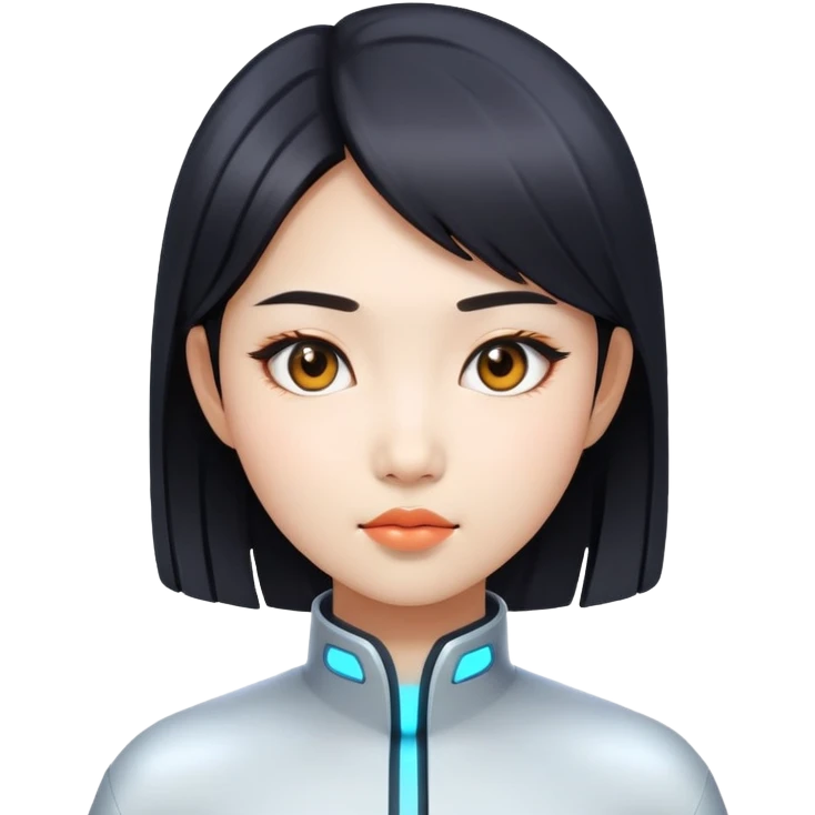 a futuristic asian girl emoji