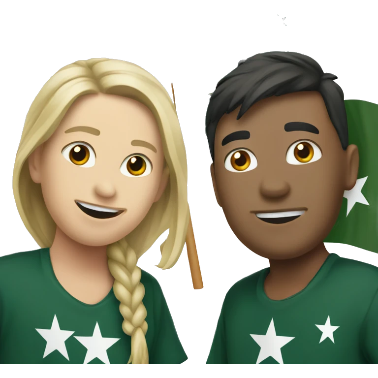 Pakistan and Australia flag side by side emoji
