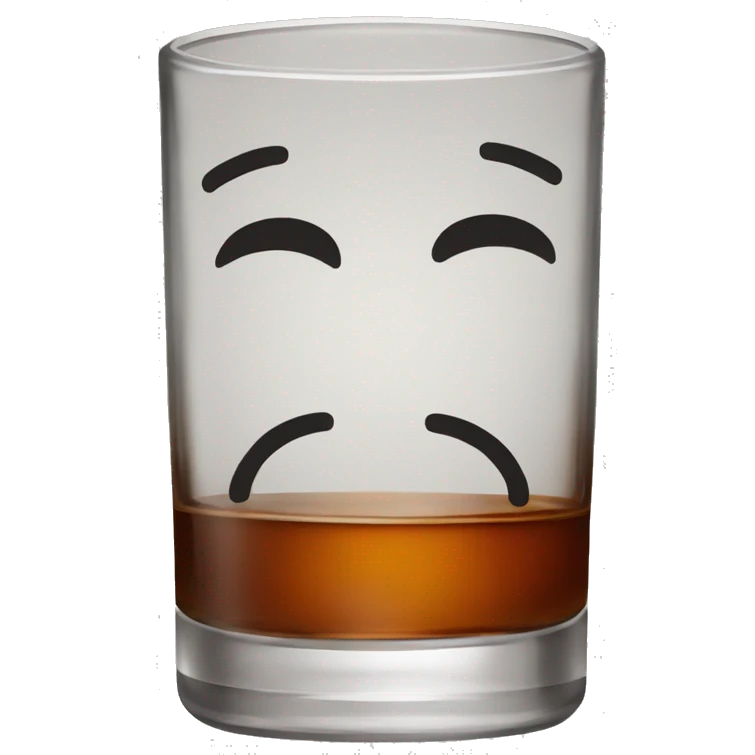 Glass of bourbon emoji