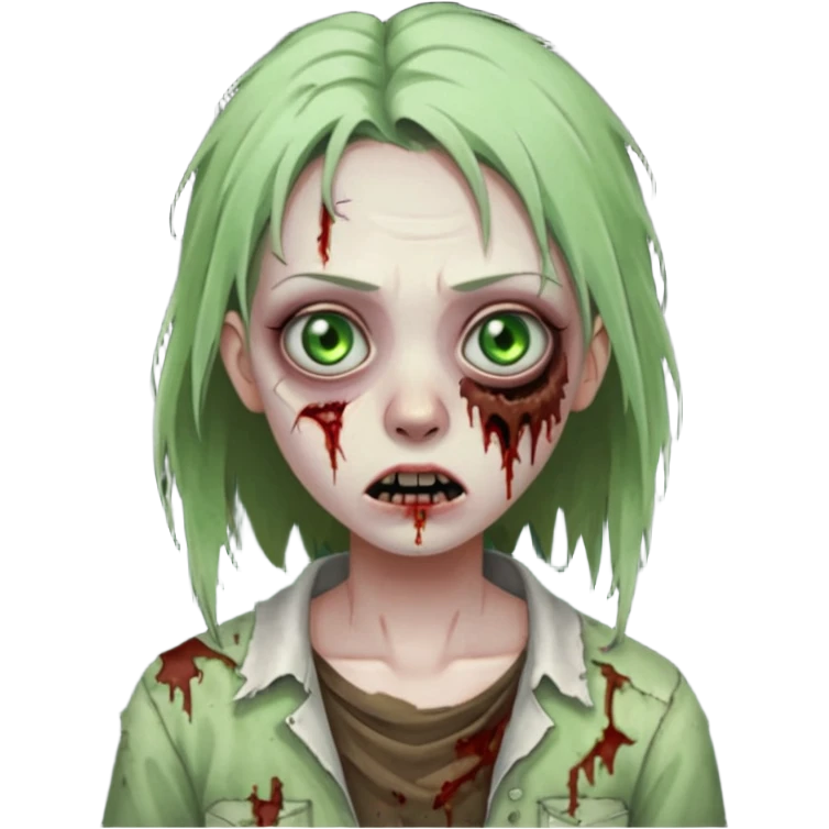 Zombie girl emoji