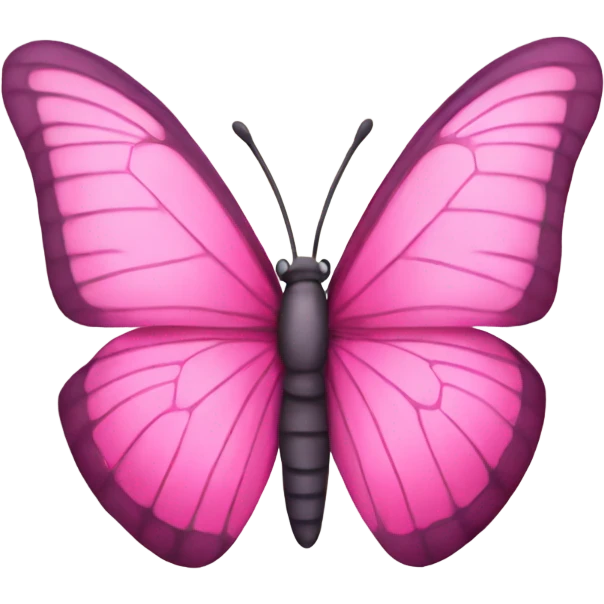Pink butterfly emoji