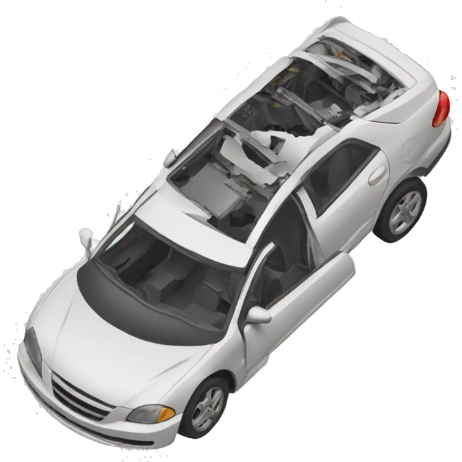 car broken apart emoji