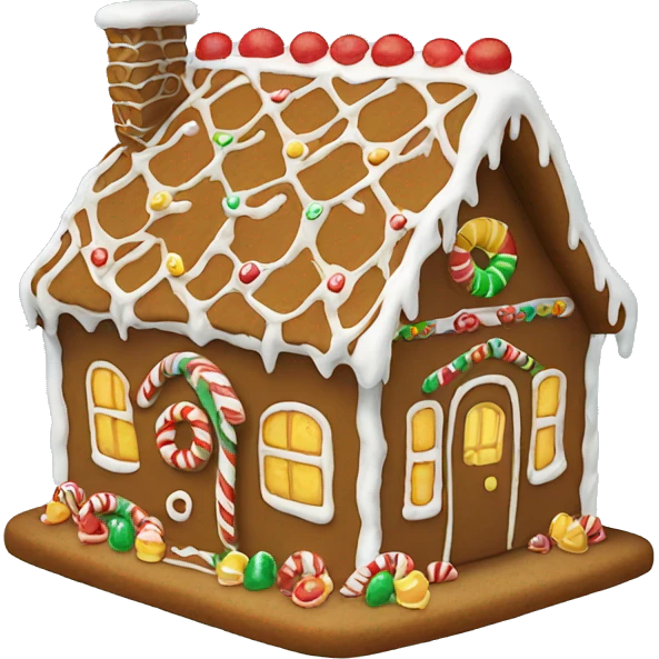 gingerbread house emoji