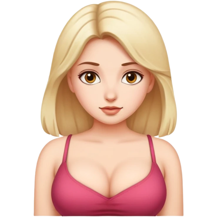 Huge tits girl emoji
