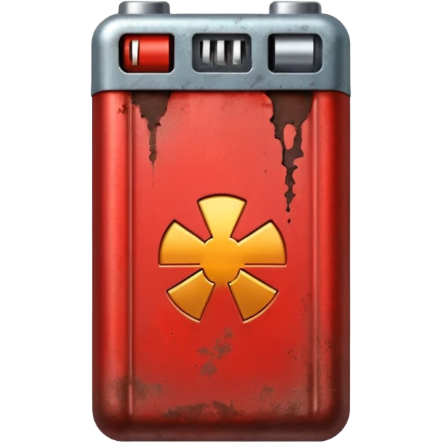 батарейка без  энергии , красная emoji