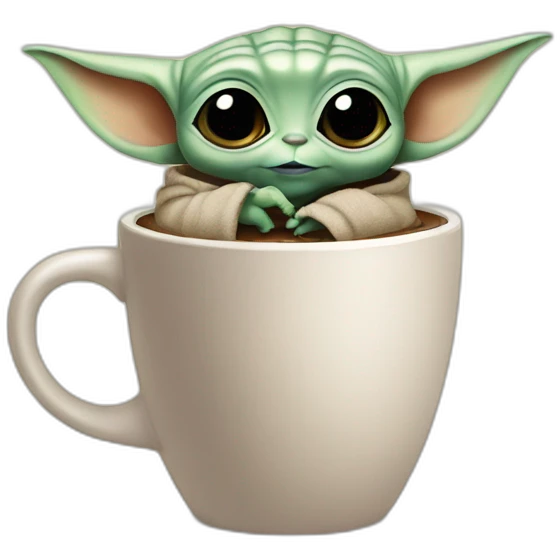 baby yoda coffe emoji