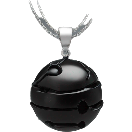 onix sphere pendant black emoji