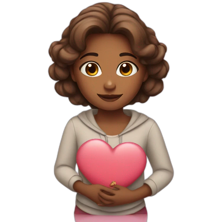 Girl in love emoji