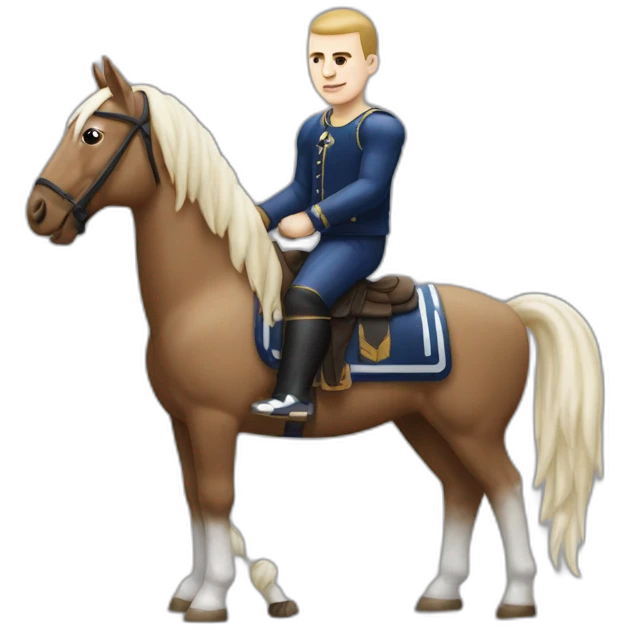 nikola jokic on a tiny horse emoji