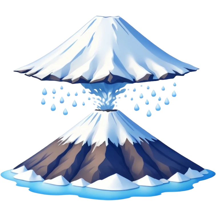 Mount Fuji with a clean background emoji