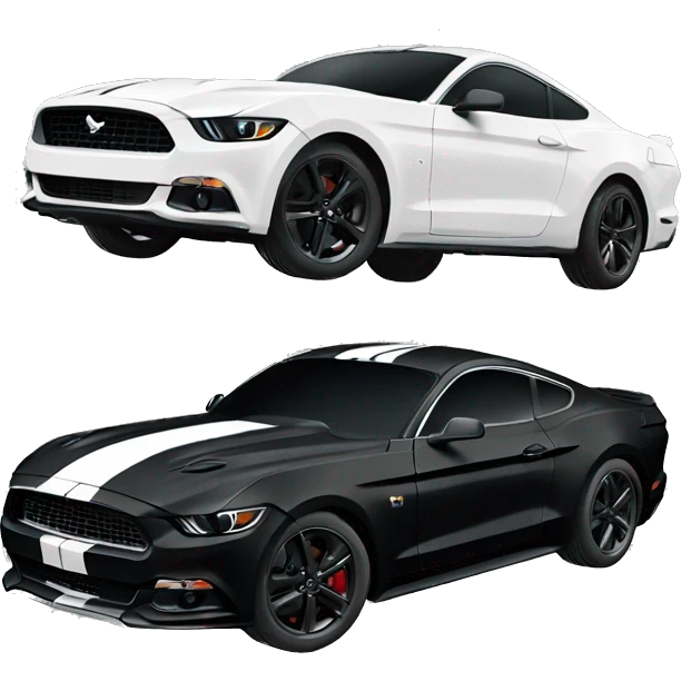 Black mustang gt emoji