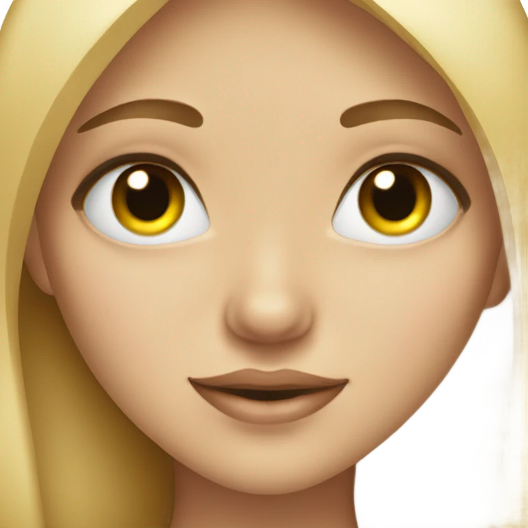 Blonde girl in love with eyes heart  emoji