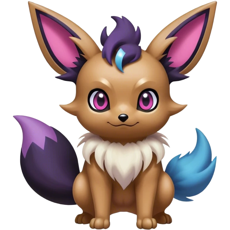 Epic Shiny Cool Cute Kawaii Eevee-mNoibat-Zorua-Pokemon Full Body emoji