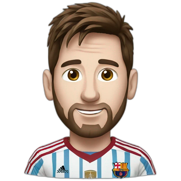 Messi with Nike shirt emoji