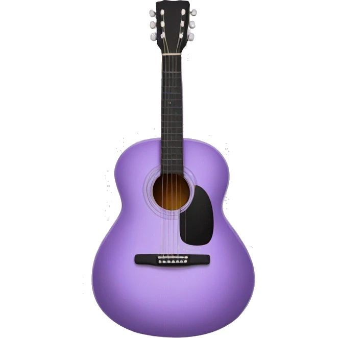 Lavender acoustic guitar  emoji