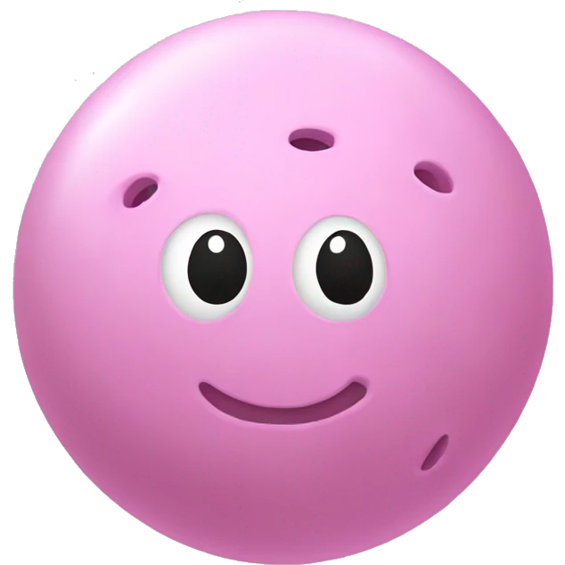 light pink pickle-ball ball  emoji