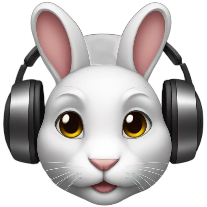 Dj rabbit emoji